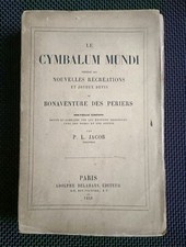 Jacob bibliophile cymbalum d'occasion  Paris VIII