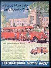 Anúncio impresso década de 1940 International Harvester Trucks School Bus Station Wagon, usado comprar usado  Enviando para Brazil