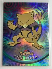 1999 Topps Pokemon TV #63 Abra logotipo azul folha arco-íris FRETE COMBINADO GRÁTIS comprar usado  Enviando para Brazil