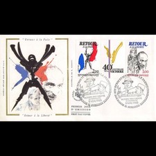 Fdc soie retour d'occasion  Crécy-la-Chapelle