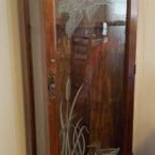 Wooden gun cabinet for sale  Essex
