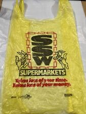 Usado, SACO DE COMPRAS VINTAGE SSW SUPERMERCADO ANUNCIAR MENSAGENS LOJA DE ALIMENTOS VAREJO comprar usado  Enviando para Brazil