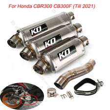 Pontas de fuga silenciador motocicleta 51 mm tubo de escape deslizante para Honda CBR300 CB300F comprar usado  Enviando para Brazil