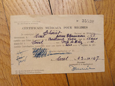 Rationing medical certificates d'occasion  Expédié en Belgium