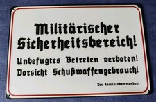 Blechschild metallschild milit gebraucht kaufen  Perkam