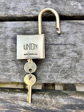 Union brass padlock for sale  BURY