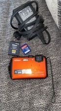 Câmera Digital Nikon COOLPIX AW100 16MP Laranja Impermeável GPS à Prova de Choque comprar usado  Enviando para Brazil