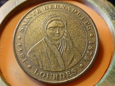 Dame lourdes medaille d'occasion  Pont-de-l'Arche