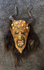 Perchtenmaske krampusmaske gebraucht kaufen  Stephansposching