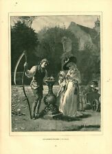 Gravure ancienne cadran d'occasion  France
