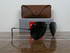 Óculos de sol Ray-Ban RB3025 aviador preto genuíno nunca usado, usado comprar usado  Enviando para Brazil