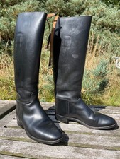 Vintage black leather for sale  LIVERPOOL