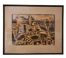 Vintage jerusalem woodblock for sale  Brooklyn