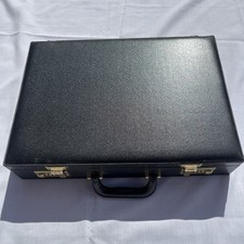 Vintage black briefcase for sale  CAMBRIDGE