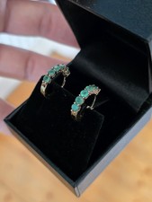 Stunning emerald hoop for sale  GLASGOW