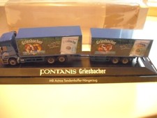 Herpa 187121 MB 2540 Actros Hängerzug Fontanis Griesbacher in Vitrine m OVP 1:87, usado comprar usado  Enviando para Brazil