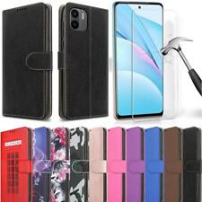 Capa carteira magnética couro fina suporte telefone + vidro tela para Xiaomi Redmi A2 comprar usado  Enviando para Brazil