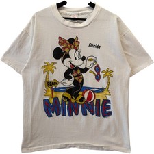 Camiseta masculina vintage Disney Minnie Mouse lembrança Flórida GG branca, usado comprar usado  Enviando para Brazil