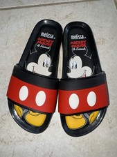 Slides femininos Melissa Mickey And Friends Mickey Mouse tamanho 7 preto Disney comprar usado  Enviando para Brazil