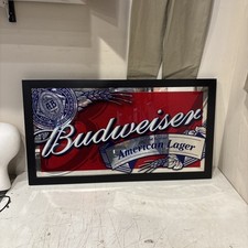 Budweiser wood framed for sale  Plainview
