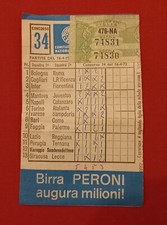 Schedina totocalcio 1972 usato  Caserta