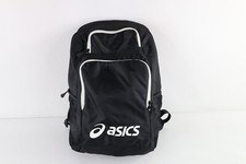 Mochila vintage Asics angustiada grande logotipo soletrar livro bolsa de transporte preta, usado comprar usado  Enviando para Brazil
