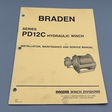 Guincho hidráulico Braden PD12C instalação loja serviço reparo manual de manutenção comprar usado  Enviando para Brazil