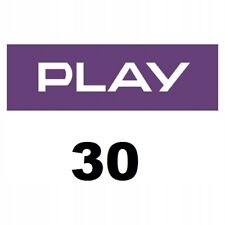 Doładowanie Play 30 zł PLN AUTOMAT 24/7 PL WYSYŁKA W 2 MINUTY na sprzedaż  PL