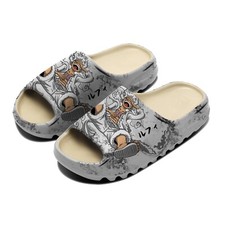 Sapatos chinelos escorregadores anime japonês personalizado Luffy Gear 5 peças cinza branco YZ, usado comprar usado  Enviando para Brazil