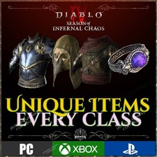DIABLO 4 💥 WSZYSTKIE UNIKALNE PRZEDMIOTY 💥 SEZON 10 Piekielny chaos 💥 Modlitwa Luciona Okuna na sprzedaż  PL