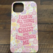 Capa telefone iPhone 13 I Can Do All Things Through Christ Filipenses 4:13 comprar usado  Enviando para Brazil