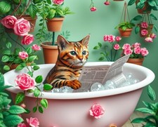 Bengal cat bath for sale  DUNSTABLE