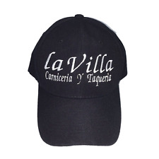 Usado, Gorra de béisbol negra La Villa Carniceria y Taqueria sombrero adulto ajustable con tirantes segunda mano  Embacar hacia Argentina