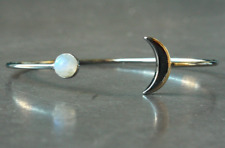 Mondstein armreif silber gebraucht kaufen  Berlin