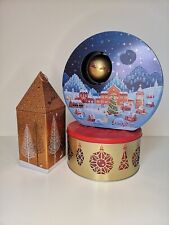Christmas tins musical for sale  ROTHERHAM