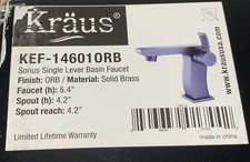 Kraus faucet oil for sale  Moody