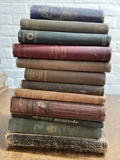 RARE Lot of 12 all 1800s VINTAGE ANTIQUE BOOKS with decorative bindings HC, usado segunda mano  Embacar hacia Argentina