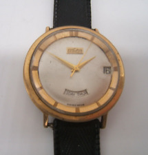 Usado, VULCAN RELÓGIO DE PULSO MASCULINO AUTOMÁTICO CALENDÁRIO RARO MOLDURA BANHADA A OURO MUITO BOM ESTADO FUNCIONANDO comprar usado  Enviando para Brazil