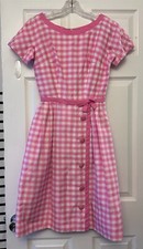 Pink white gingham for sale  Chicago