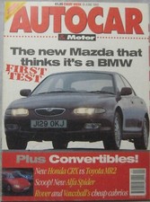 Autocar june 1992 for sale  DARWEN