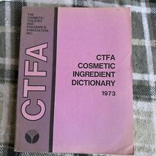 1973 book CTFA Cosmetic Ingredient Dictionary Toiletry Fragrance Association HC segunda mano  Embacar hacia Argentina