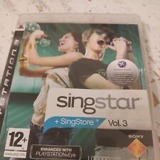 Używany, SingStar vol. 3 - PlayStation Eye Enhanced (PS3) w bardzo dobrym stanie przetestowane wraz z instrukcją obsługi na sprzedaż  Wysyłka do Poland