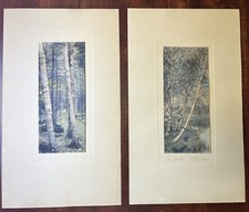 Pair birches signed for sale  Bethlehem