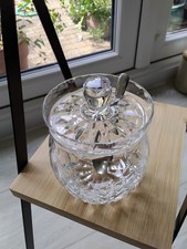 Crystal glass condiment for sale  FLEET