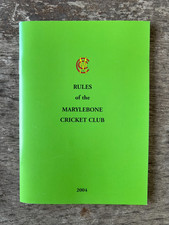Rules marylebone cricket for sale  BEACONSFIELD
