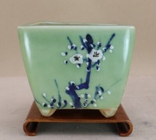 Vaso bonsai Koseto quadrado 14,5cm x h 12,5cm seiji ume Japão cerâmica Jidai comprar usado  Enviando para Brazil