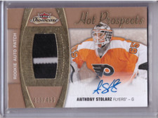 Anthony Stolarz 2015-16 Fleer Showcase Hot Prospects Auto Patch Card#162 /499 na sprzedaż  Wysyłka do Poland