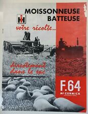 Prospectus brochure harvester d'occasion  Expédié en Belgium