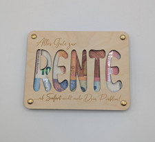 Geschenkkarte rente holz gebraucht kaufen  Rendsburg