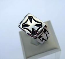 EISERNES KREUZ EDELSTAHL RING SIEGEL RING  IRON CROSS MIT DOLCH  BIKER GOTHIC comprar usado  Enviando para Brazil